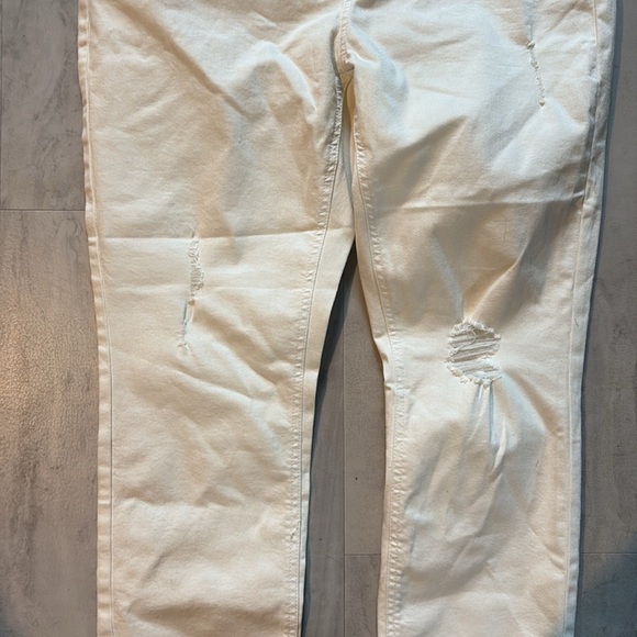 Lauren Conrad skinny ankle jeans  button front /distressed  stretch
Cream NWT 12 - Picture 3 of 12